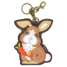 Chala BUNNY Key Fob / Coin Purse NWT
