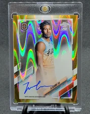 2021-22 Topps Chrome OTE TJ CLARK CA-TC2 GOLD RAYWAVE REFRACTOR RC AUTO SSP #/50