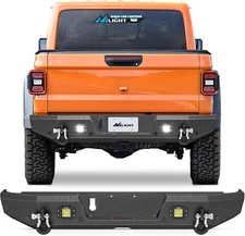Nilight Rear Step Bumper Compatible with 2020-2024 Gladiator JT with LED Lights