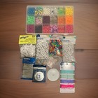 Jewelry Making/Friendship Bracelet Lot, Tons Of Beads, Cord, Wire, Clasps, Etc. — photo 1