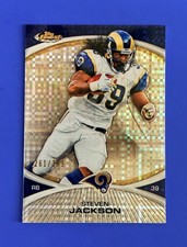 2010 Topps Finest Steven Jackson Rams Xfractor Parallel Card #12; #d /399