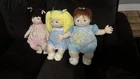 VTG Soft Sculpture Dolls Lot of 3 Cabbage Patch Style Yarn Hair Cloth Dolls 80s
