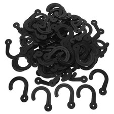 100Pcs Plastic Hook Set - Hanging Hooks for Fabric Samples Coat and Backpack