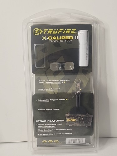 TruFire XCaliper ll Archery Bow Release Adjustable Wrist Strap Camo Ambidextrous - Picture 3 of 5