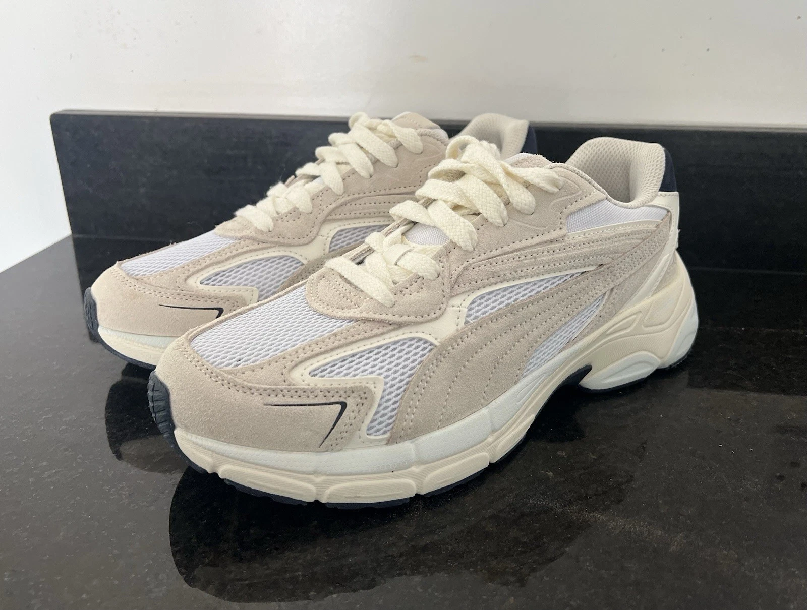 PUMA Teveris Nitro. Uomo. Bianco Beige. Taglia 8. Nuovissimo. Mai indossato. Allenatore Chunky