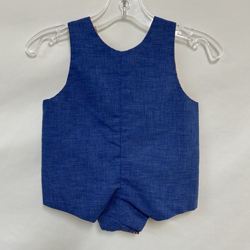 Vintage The Pond Baby Boy XL Blue Raggedy Andy Romper Shortall Applique - Picture 4 of 6