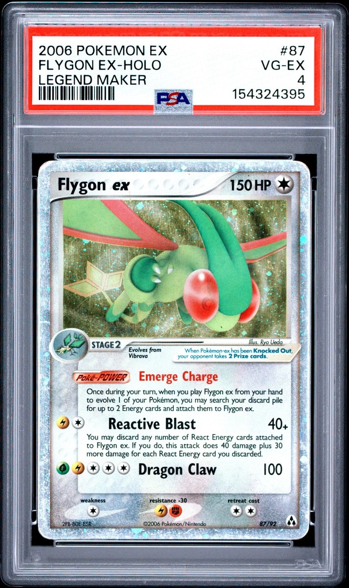 2006 POKEMON EX LEGEND MAKER #87 FLYGON EX-HOLO PSA 4 | eBay