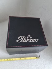Scatola / Box Perseo In Pelle Nera Per Orologi Da Polso