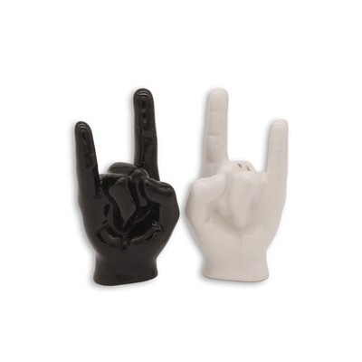 Winkee Rocks - Rock Hand Salt & Pepper Shakers I Ceramic I Spice up Your Tabl...