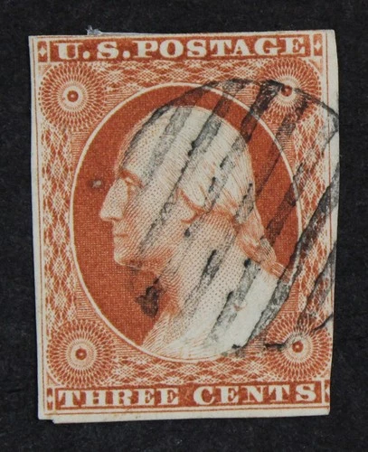 CKStamps: US Stamps Collection Scott#10 3c Washington Used