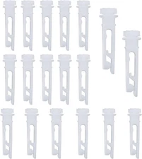 18PCS Vertical Window Blinds Replacement Carrier Stems White Repair Parts for