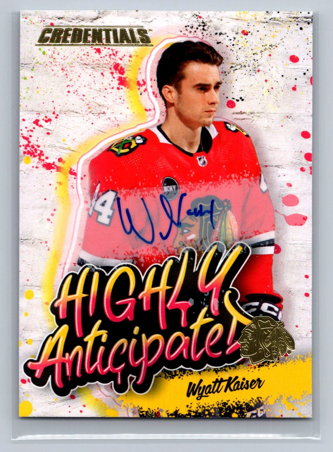 2023-24 Upper Deck Credentials Wyatt Kaiser Highly Anticipated Auto #HA-31