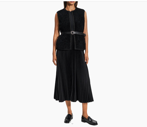 Theory  Reversible Lamb Shearling Vest  Size:S  $1195  NWT