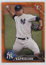 2016 Bowman Draft Top Prospects Orange /25 James Kaprielian #BD-136