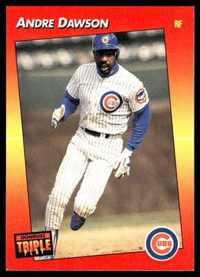 Andre Dawson 1992 Triple Play #174 Cubs MLB READ FREE SHIPPING AutographDen