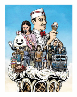 Eli Roth Ice Cream Man SDCC 2026 Poster Alan Robert #255/350 COA