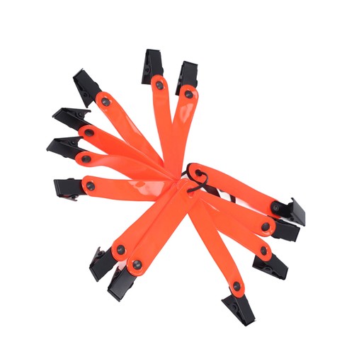 12pcs Trail Markers High Visibility PVC Road Sign Clips Reflector Clips For Tre - Picture 9 of 12