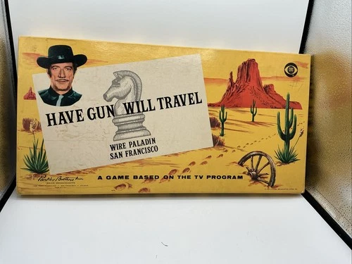 Vintage 1959 Parker Brothers HAVE GUN WILL TRAVEL TV Series Board Game Complete