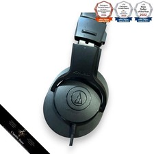 AudioTechnica ATHM30x OverEar Headphones Black Wired Audio Sound