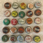 HUGE Lot Of 25 Vintage Soda Pop Bottle Cap Top Lid Caps Hires Coke 7up