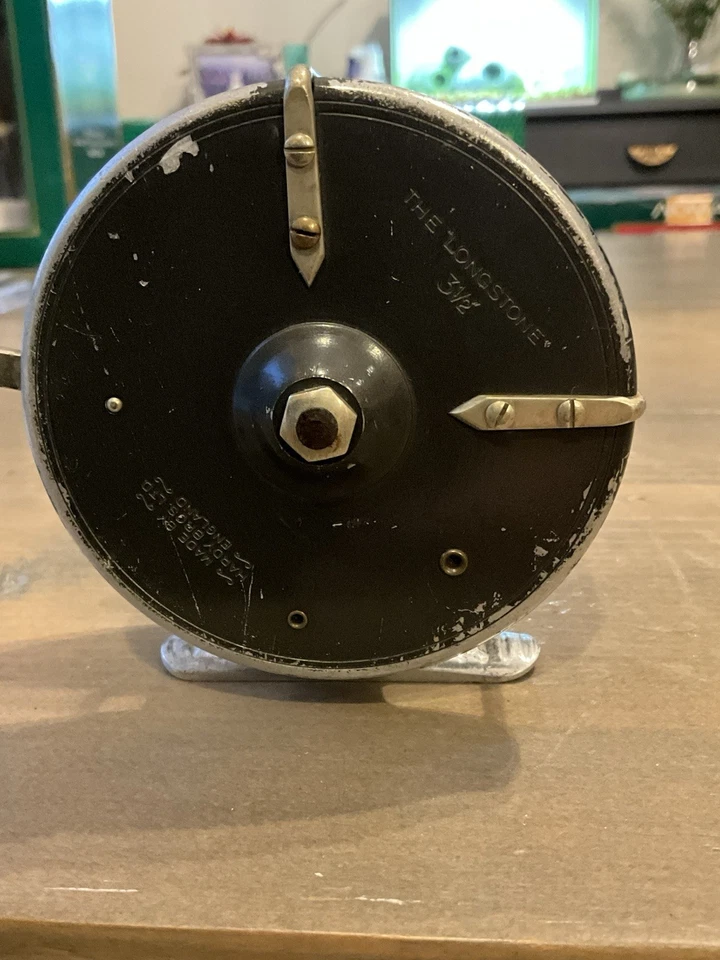 ВИНТАЖНАЯ АНТИКВАРНАЯ КАТУШКА ДЛЯ ЛОВЛИ ФОРЕЛИ НАХЛЫСТОМ HARDY BROS 'THE LONGSTONE' 3 1/2 ДЮЙМА - Изображение 2 из 4