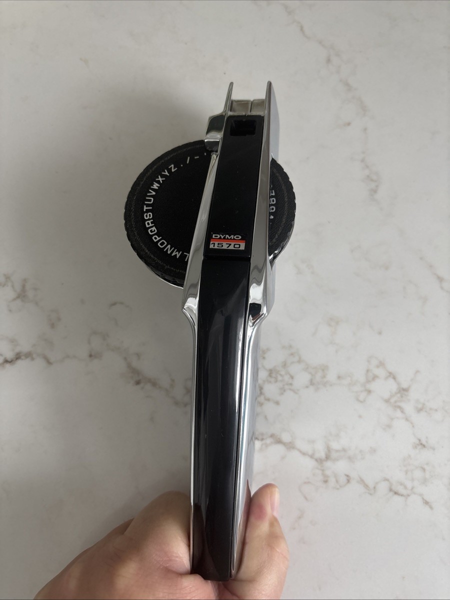 Vintage DYMO 1570 Chrome Heavy Duty Label Maker | eBay