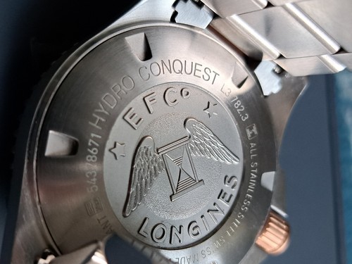 LONGINES Hydroconquest Automatic, bicolor, esfera gris, ¡de abril de 2024!! - Imagen 9 de 14