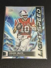 2025 Topps Chrome Cosmic Football Drake Maye #LS-8  Lightspeed SP Insert