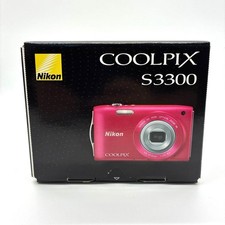Nikon COOLPIX S3300 Compact Digital Camera Tested Working Seller Japan