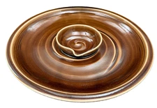 Simon Pearce glazed ceramic appetizer/chip and dip bowl-RARE-Great For Holidays!