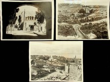 THREE 1927 JERUSALEM EARTHQUAKE NEWSREEL PHOTOS - E17-G