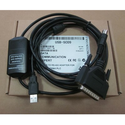 1PS New USB-SC09 PLC Programming Cable For Mitsubishi FX3U AW Series PLC