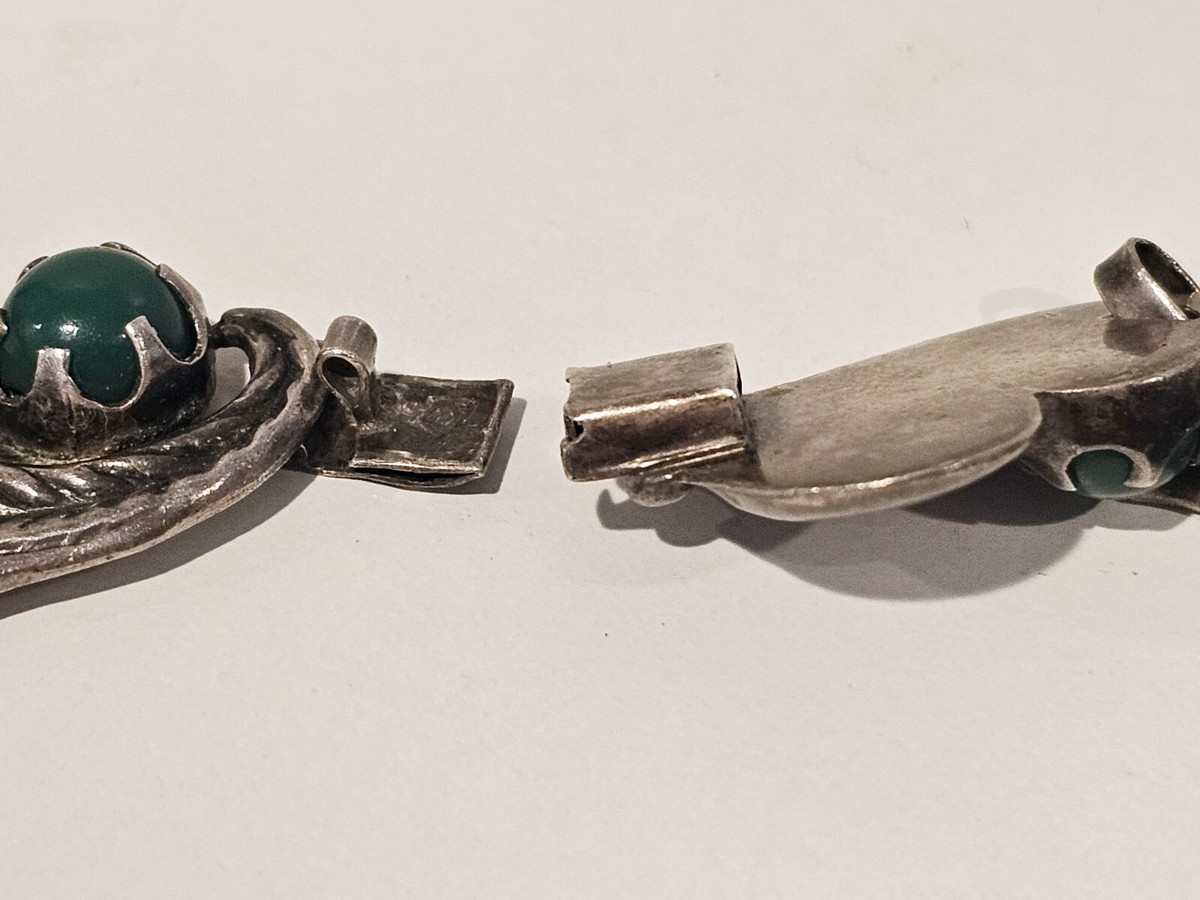 Vintage Taxco Mexican Sterling Necklace, MPO, Manuel Pedro Ortiz