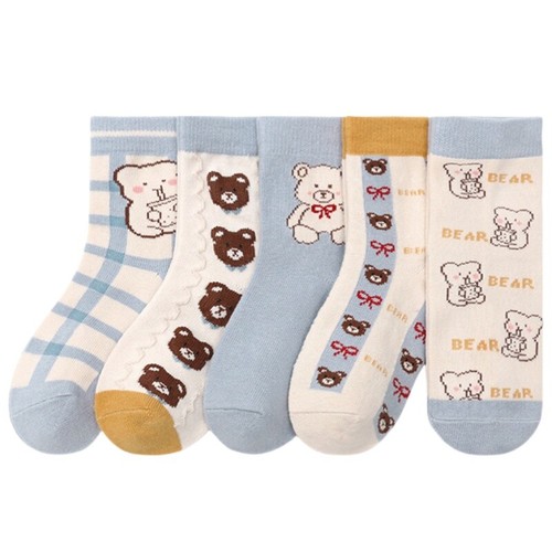 5 Pairs Children's Boys Girls Socks Cotton Ankle Socks Baby Socks 1-12 Years - Picture 19 of 20
