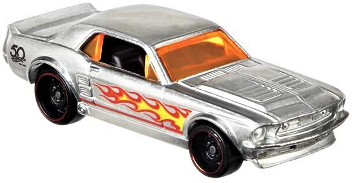 Hot Wheels Macchinine Rare Ford Mustang Coupe 1967 50th Anniversary Zamac  FRN24