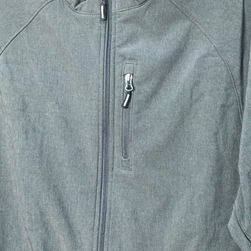 Edwards Soft Shell Jacket Mens Extra Large Grey Water Repellent Fleece Lined Zip - Picture 3 of 19