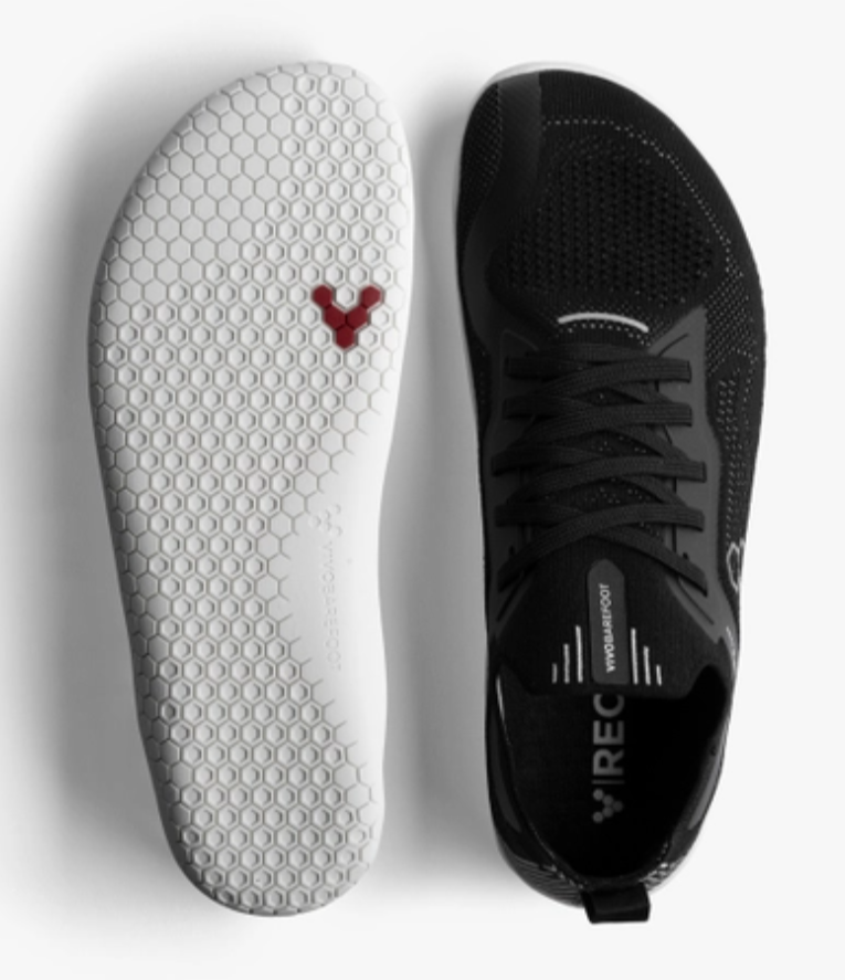 $180 NEW VivoBarefoot Men's 12 Primus Lite Knit Black Sneakers 46