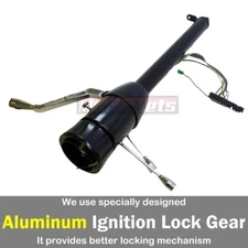 32" Black Stainless Auto Tilt Steering Column Shift No Ignition key Non-Keyed