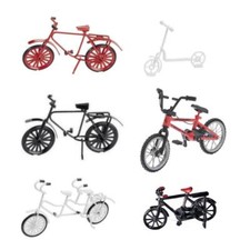 Miniatur Fahrrad Roller aus Metall, Dekofigur Geldgeschenke Wichtel, Hobbyfun