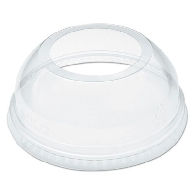 Dart Open-Top Dome Lid for 16-24 oz Plastic Cups - Clear, Pack of 1000 (DLW626)