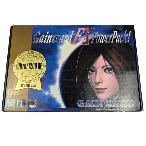 GAINWARD GeForce FX 5900 128MB DDR AGP Golden -Regular 5900 NOT Ultra -Brand NEW