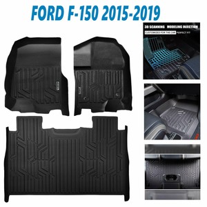 Details About Car Floor Mats 2015 2019 Ford F 150 Floor 1st2nd Row Liners Supercrew Cab