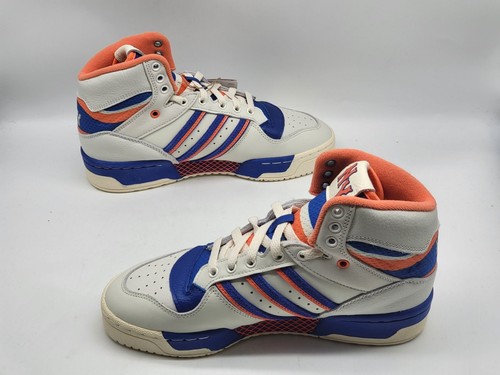 Adidas Attitude Hi NY New York Knicks Mens Basketball Shoes White Size 7 ID2205 - Picture 3 of 11