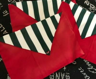 CustomMade 29'' Red SUNBRELLA WATERMELON Patio Awning Stripe COVER FIT BED PILLOW