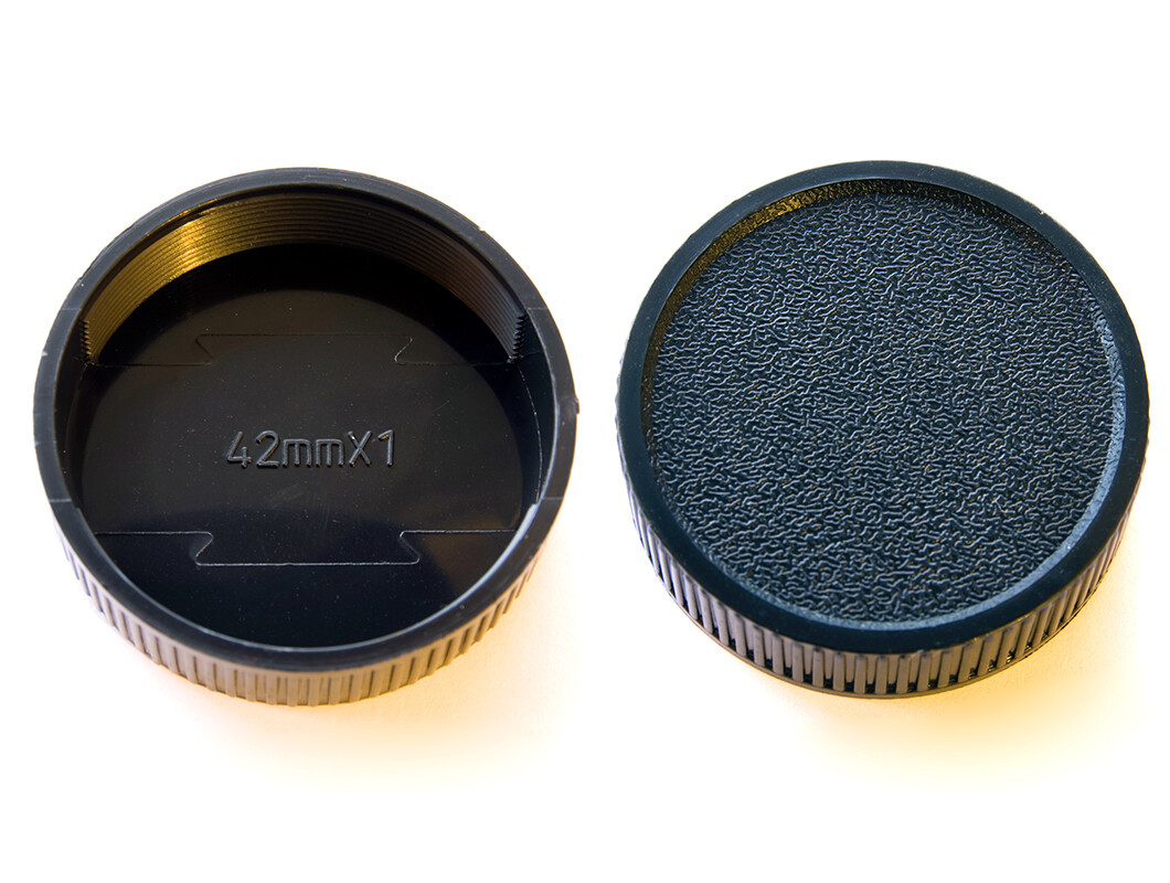 2 x Rear Lens Caps Covers M42 42mm Pentax, Praktica, Fujica and Zenit - UK STOCK