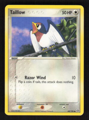 Pokemon Emerald #68/106 Taillow Common | eBay