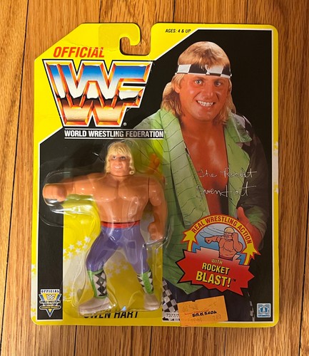 WWF Hasbro Owen Hart, Mint On Card Toys R Us Tag, ...