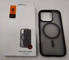Spigen Frost Black Ultra Hybrid (MagFit) Case for iPhone 16 Pro ACS08134