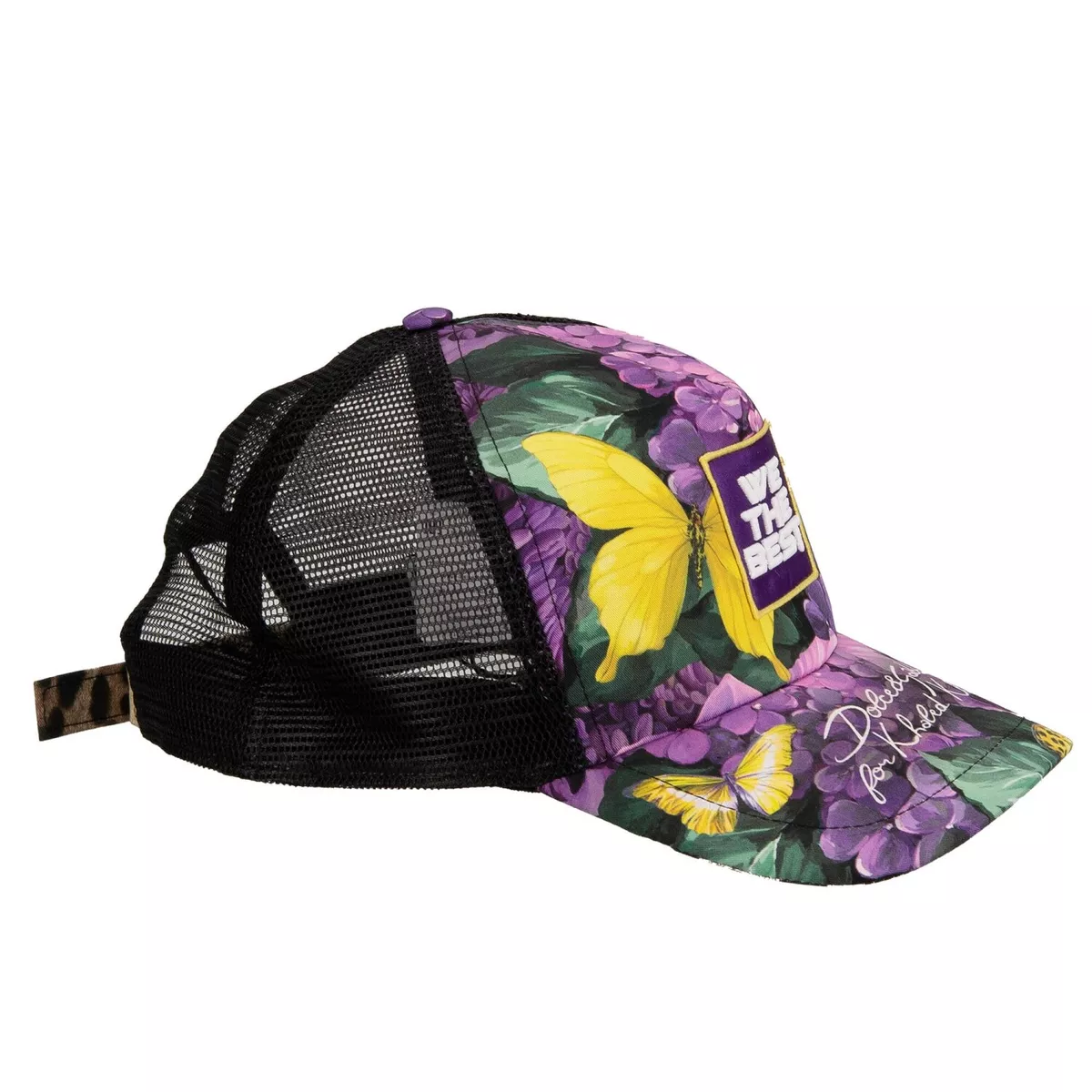 DOLCE & GABBANA DJ Khaled Mesh Back Baseball Cap Purple Black