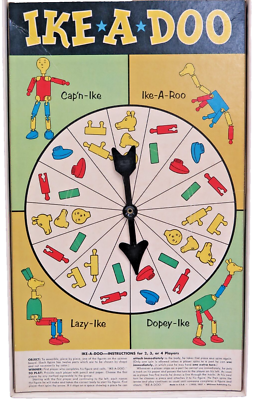 Vintage 1960 Ike-A-Doo Krazy Ikes Game & Construction Set 46 pcs